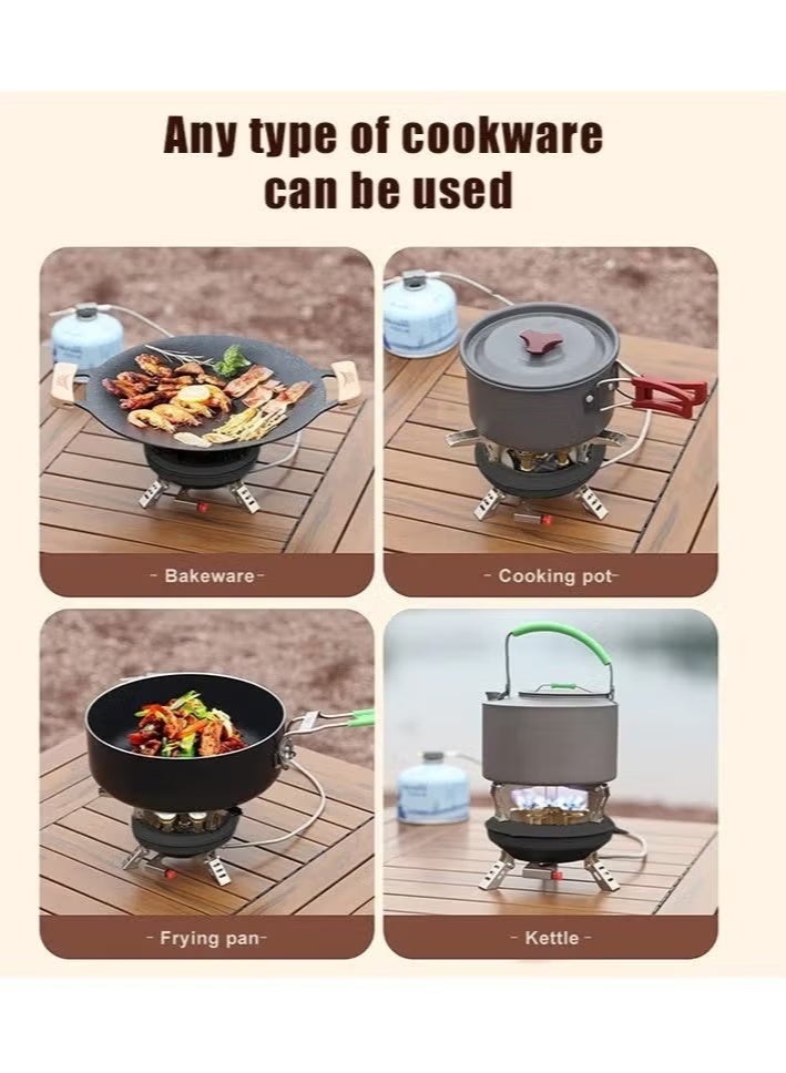 TaqwaMart Portable Camping Stove, Backpacking Stove Portable Camping Stove Burner for Camping Stove, Hiking Stove, Camping Stove - Image 4